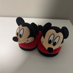 Toddler Cartoon Mickey Character Slippers - Black and Red Size M (7/8)
